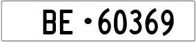 Trailer License Plate